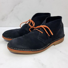 SELECTED Suede Navy Blue Shoes Mens Size US 7 EURO 40 Made In Portugal