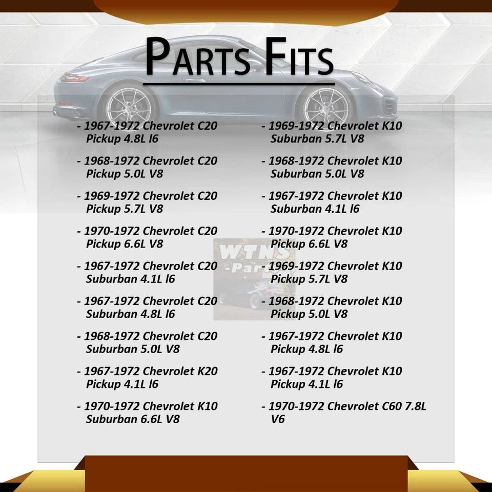 Limpiaparabrisas delantero 2 piezas para camioneta Chevrolet C10 5,0 L 1968-1972 Foto 3 de 4