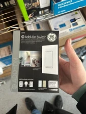 GE 12723 Add On Switch - White