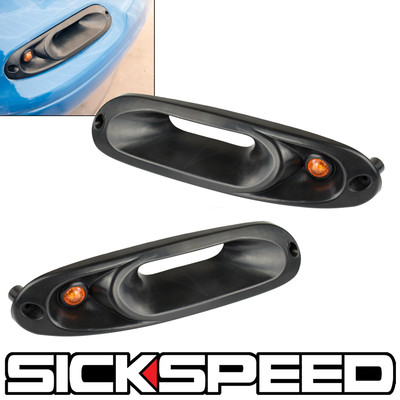 TURN SIGNAL INTAKE FOR 1990-1998 MAZDA MIATA ROUND SIDE MARKER LED LIGHT LENS 