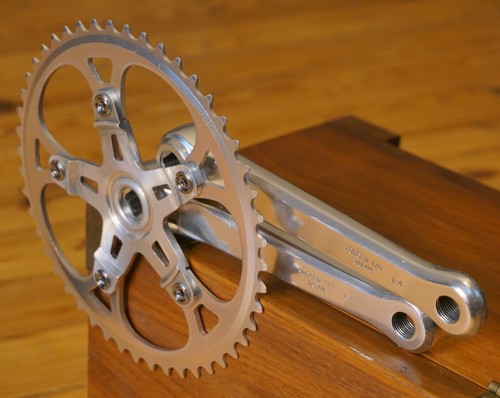 Sugino Super Maxy Crankset 170 48T Vintage BMX Square Taper Cranks GT Hutch 80s - Picture 7 of 8