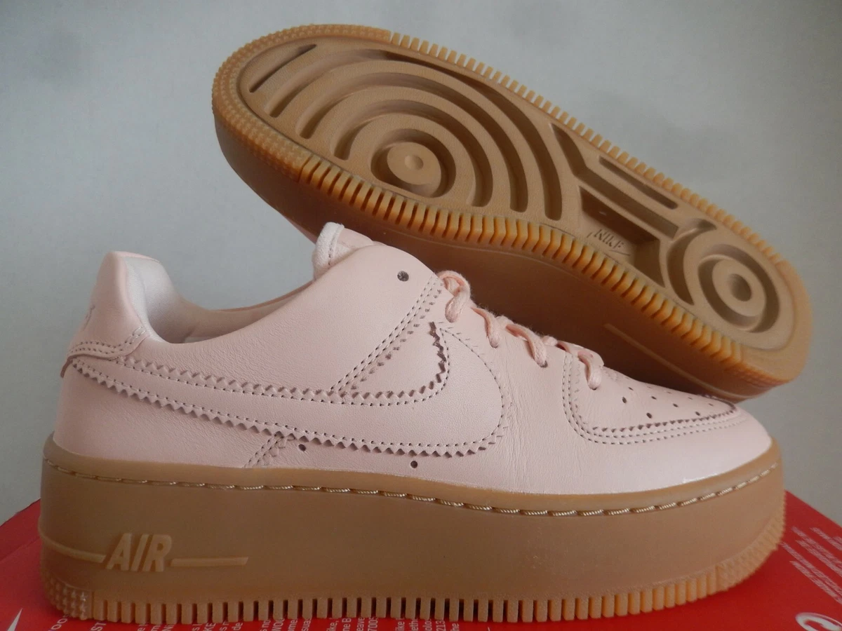 WMNS NIKE AIR FORCE 1 AF1 SAGE LOW LX WASHED CORAL PINK SZ 8 [AR5409-600]