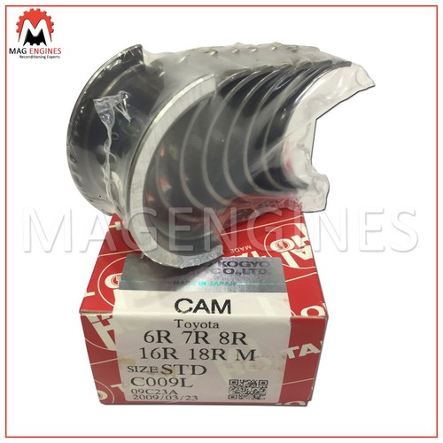 JUEGO DE COJINETES ÁRBOL DE LEVAS TOYOTA 16R 18R PARA CELICA CORONA HILUX 1.8 & 2.0 LTR 76-83 - Imagen 3 de 3