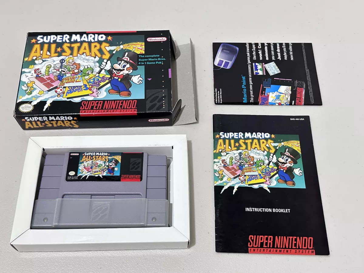 Super Mario All Stars (Super Nintendo Snes) Complete Authentic