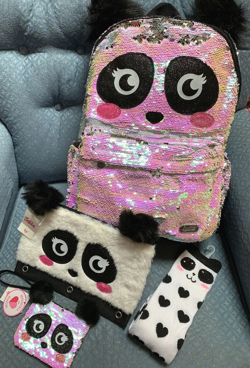 Pencil Cases Justice Panda Backpack Set Jual Tas Sekolah Justice