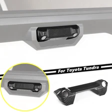 For Toyota Tundra 2022-2025 ABS Carbon Fiber Exterior Tailgate Handle Trim Cover