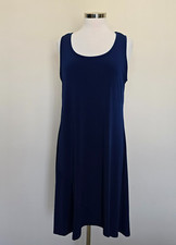 New Directions Belk Size Medium Navy Blue Sleeveless Hi-Low Crossover Dress NWT