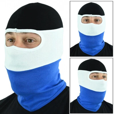 EXTREME ADRENALINE Sturmhaube Sturmmaske Balaclava Hooligans Ultras HSV Weiß Blau Schwarz MASK