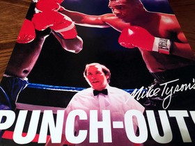 Mike Tyson's PUNCH OUT !! NES box art retro video game 24" poster print nintendo