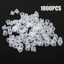 1000PCS Ink Caps Small Plastic Pigment Cups Tattoo Supplies 8mm US SHIP