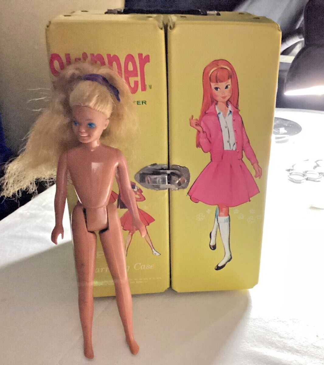 Vintage 1964 Mattel Barbie “Skipper,” Little Sister Yellow Vinyl