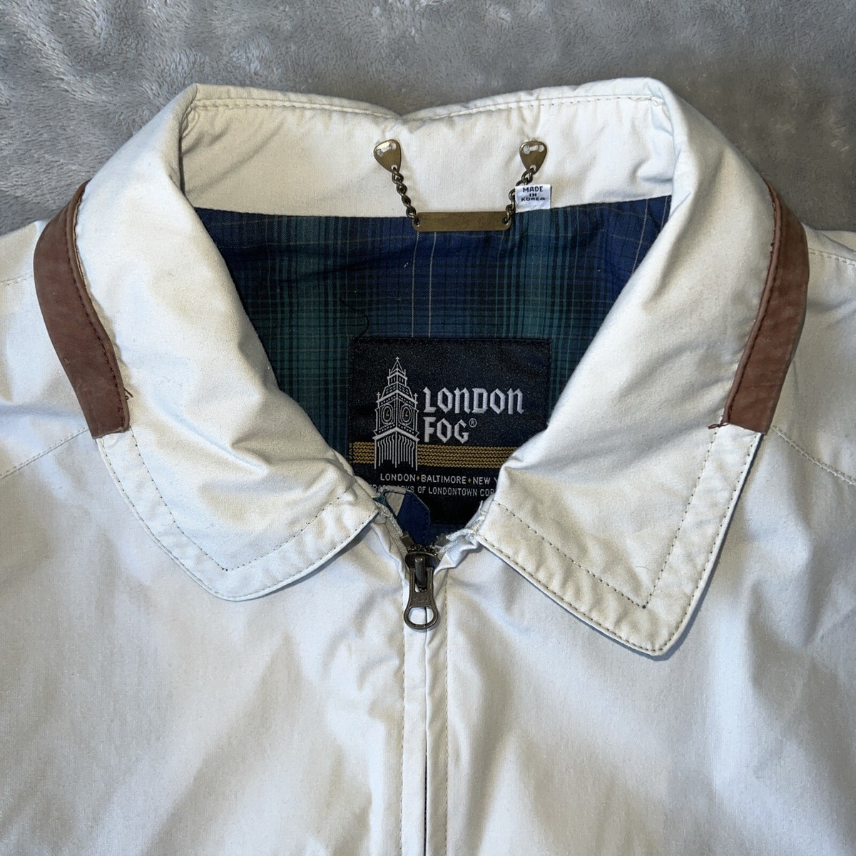 Vintage 1990s London Fog Mens L Jacket Insulated Lined Full Zip