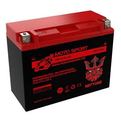 #ad Neptune Power Products Y50 N18L A3 12V 24 AH 340 CCA SLA Power Sport Battery $59.99