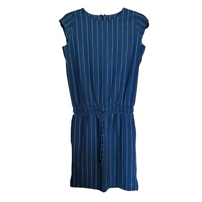 Albion Going Places Dress Womens XXS Multicolor Stripe Cinch Drawstring Waist