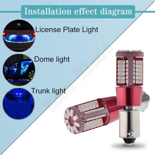 BA9S T4W T11 57SMD 3014 LED Car Indicator Light Side Wedge Parker Bulb Lamp 12V - Picture 7 of 10