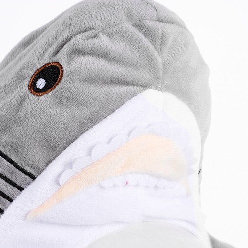 Pluszowy kapelusz rekina 3D czapka rekina pełne nakrycie głowy zwierzę przebranie cosplay rekwizyt fotograficzny - Zdjęcie 11 z 12