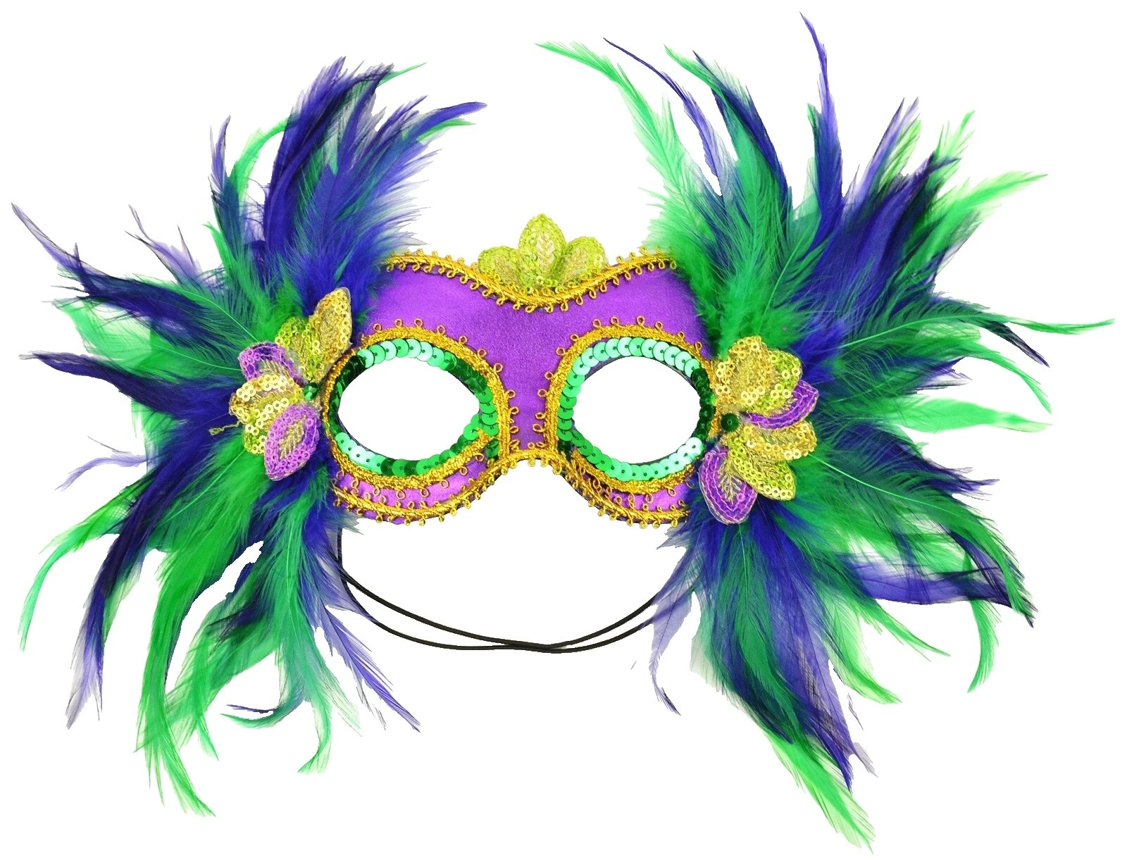 Satin Mardi Gras máscaras y antifaces de Disfraz