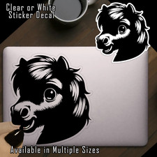 Pony Face Vinyl Decal Sticker Indoor Outdoor 4 Sizes