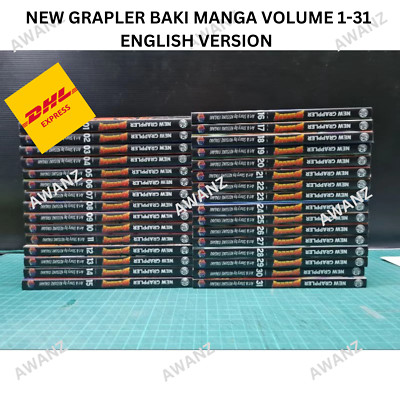 Grappler Baki Manga Band 1-31 von Keisuke Itagaki englische Version (lose) Comic