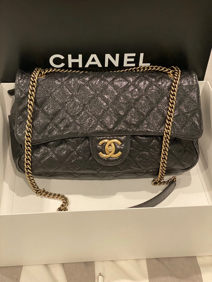 Authentic Chanel Large Crystal Grey Black Cc and 50 similar items