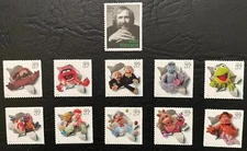 2005 Scott #3944 a-k - 37¢ - JIM HENSON & THE MUPPETS - Set of 11 Singles - MNH