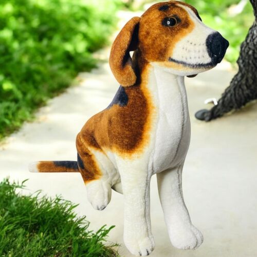 Melissa and Doug Sitting Beagle Dog 20" Plush Stuffed Animal Realistic