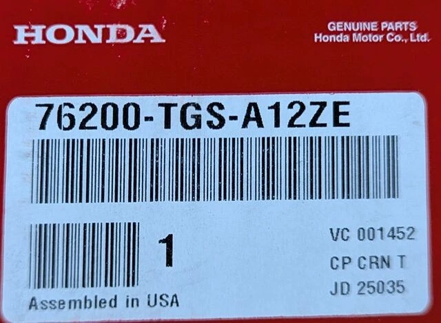 Espejo retrovisor de puerta genuino Honda Passport 2019-25 (lado del paso) (cristal negro perla) 762 Foto 4 de 4