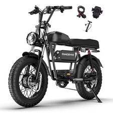 Tamobyke Electric Dirt Bike 3000w 37.5mph 48v 36.4ah 20 Fat Tire Emountain Bike