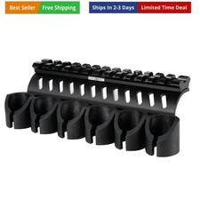 Side Saddle Shell Holder with Picatinny Rail Mount for Mossberg 500/590/Shock...