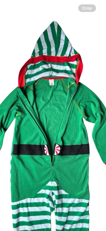 Cat & Jack Festivo Vacaciones Navidad Una Pieza Elfo PJ’s Ropa de Dormir Niño Niña 14 Foto 3 de 4