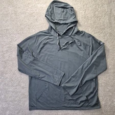 Alo Yoga Conquer Hoodie Mens XL Green Performance Stretch Gym Hiking Outdoor