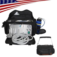 Portable Dental Unit Air Compressor Suction System 3 Way Syringe for Clinics