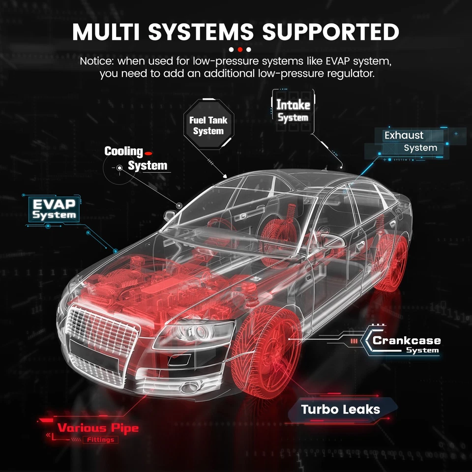 Testador de diagnóstico detector de vazamento de carro máquina de fumaça EVAP automotivo ANCEL S3000 - Imagem 2 de 4