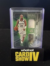 2024-25 Panini Silhouette Khris Middleton Game-Worn Dual Materials Patch