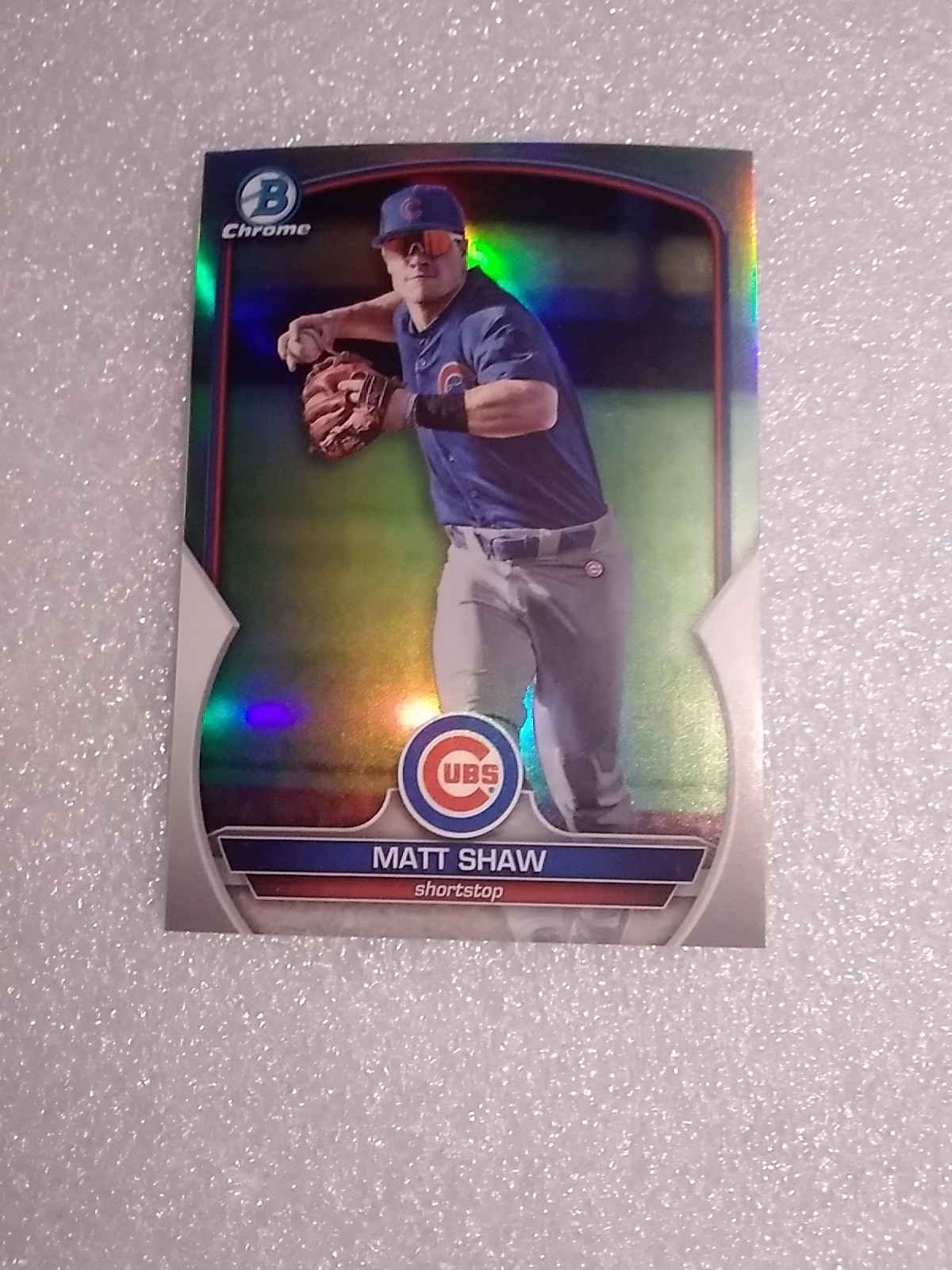 2023 Bowman Chrome Matt Shaw Image Variation