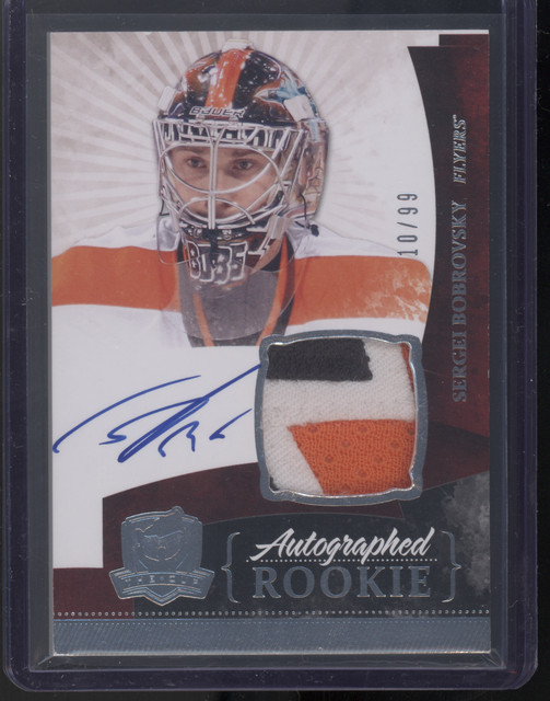 2010-11 Upper Deck The Cup - Sergei Bobrovsky - Cup RPA /99 - 3 Color Patch