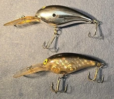 2~Bill Norman Pre-Pradco Deep Little N 2 5/8" Body Black/Chrome & Black Prism