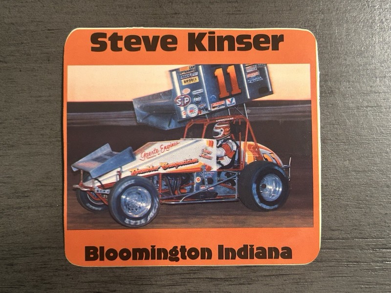 Vintage Steve Kinser World Of Outlaws Sprint Car Racing Sticker Decal USAC IMCA
