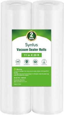 Versatile Vacuum Sealer Bag Rolls 11''x20'' - Perfect for Storage & Sous Vide