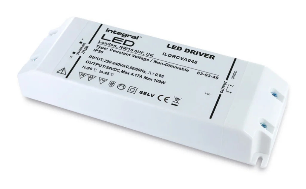 Transformers & LED Driver 24v 100w Screw Terminals Integral ILDRCVA048