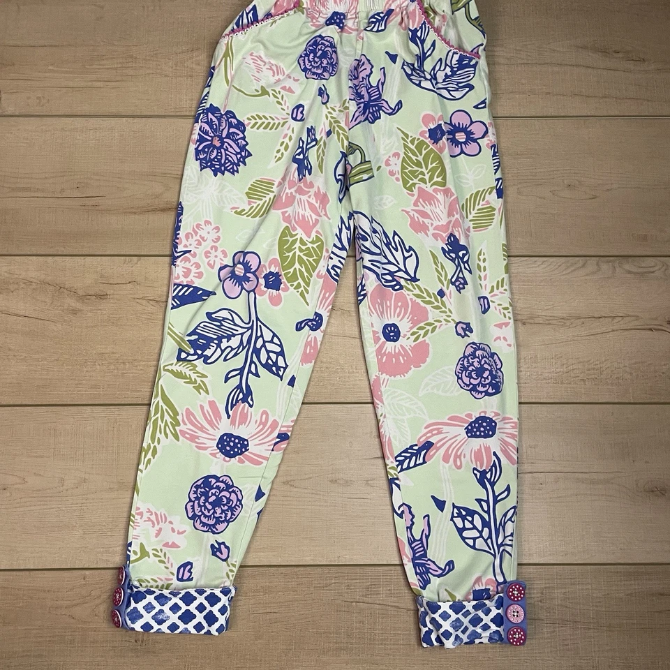 Matilda Jane Girls The Adventure Begins Floral Kids Jumpsuit Romper Size 8 - Image 4 of 4