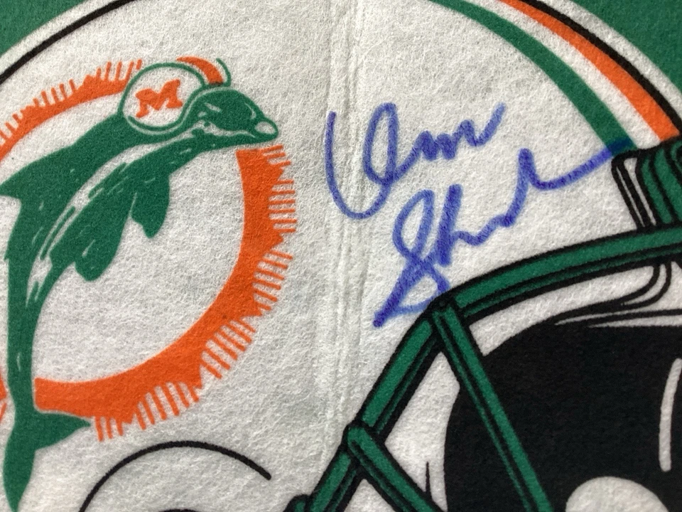 Don Shula Autographed Miami Dolphins Pennant Authenticity Certified letter. - Image 3 of 4