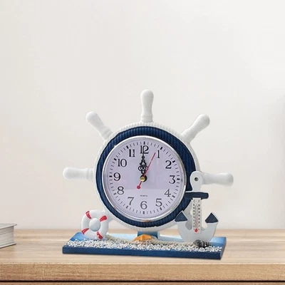 Horloge de Table pour La Décoration de La Maison Ornement En Bois pour Les - Photo 1/4