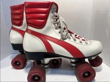 Vintage Marco Polo Warrior Roller Skates Red White