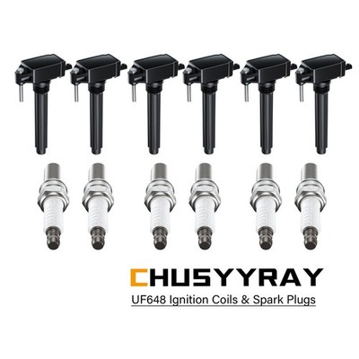 6x UF648 Ignition Coils & Spark Plugs  Chrysler Dodge Jeep Ram 3.6L