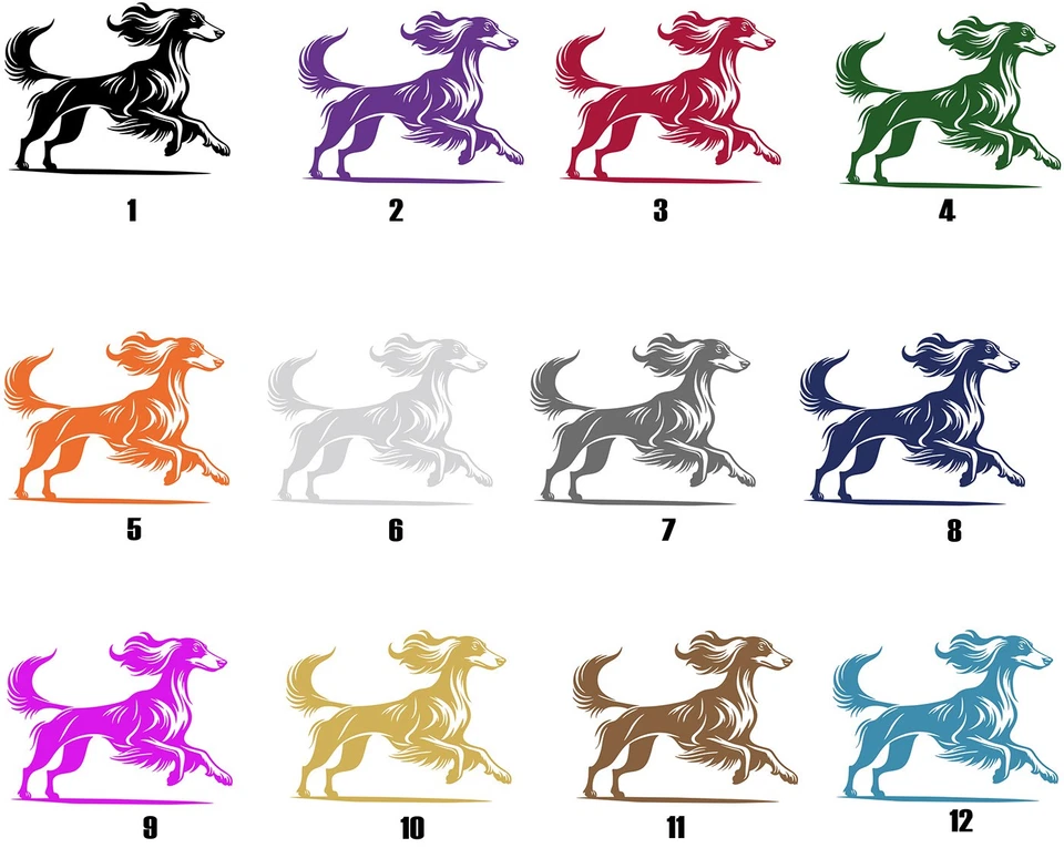 SALUKI Windhund Aufkleber - Saluki Autoaufkleber -Kontur - sticker #80 - Bild 3 von 3
