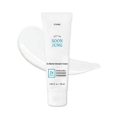 ETUDE SoonJung 2x Barrier Intensivcreme 60 ml (1er Pack), reichhaltige Feuchtigkeit 