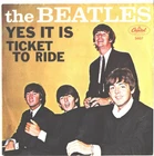 BEATLES-PICTURE SLEEVE + 45--(TICKET TO RIDE)--PS--PIC--SLV
