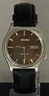 Vintage Casual Automatic Seiko5 Brown Dial 7009 & "D/D" Watch Leather Strap