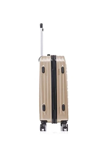 Rockland Irvine Hardside Spinner Wheel Luggage, Champagne, 19", 23", 27" - Image 3 of 4